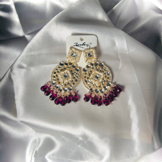 Amethyst Royale Statement Earrings ππ